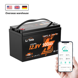 LiTime LiFePo4 <span class=keywords><strong>12</strong></span> 볼트 <span class=keywords><strong>100Ah</strong></span> TM 리튬 이온 태양 전지 저장 시스템 저온차단 보호 배터리 (블루투스 포함) - Product Image 4
