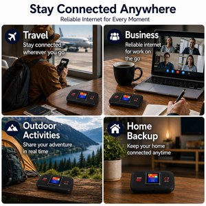 เราเตอร์ไวไฟพกพา OLAX MF982 4G LTE 150Mbps Cat4 แบตเตอรี่ 3000mAh หน้าจอ LCD ฮอตสปอตแบบพกพาสำหรับ OEM/ODM ความเร็วสูง 1 ขายส่ง - Product Image 6