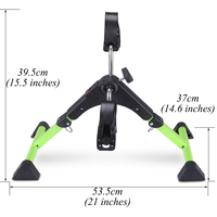 Mini vélo d'exercice pliable portable sous le bureau, équipement de rééducation des jambes et des bras, équipement de gym pour la maison