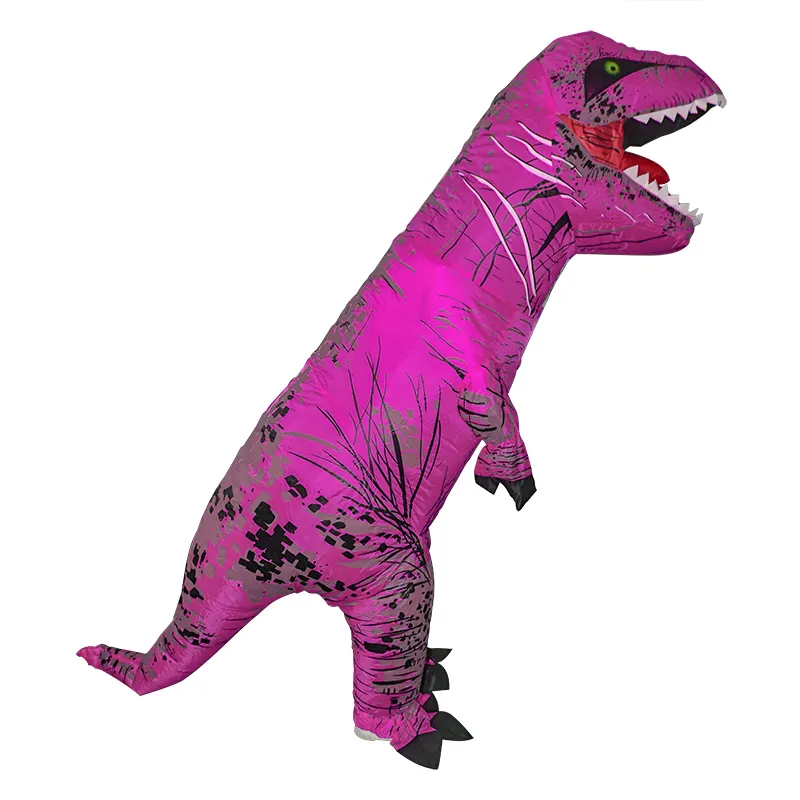 Heißer Verkauf Halloween Phantasie Kleid Kinder Rose Rosa Walking Dinosaurier Aufblasbare <span class=keywords><strong>Drachen</strong></span> T- rex kostüm