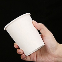 Gobelets à café jetables biodégradables écologiques en gros de Chine 8oz/12oz/16oz/22oz en papier couché simple paroi de qualité alimentaire anti-fuite