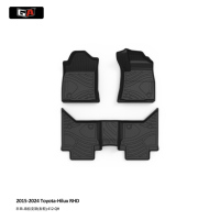Tapis de voiture personnalisés de luxe GA en TPE, 3 pièces, pour Toyota Hilux 2015-2024, conduite à droite, accessoires intérieurs automobiles