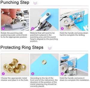 Bộ 400 Kìm Bấm Lỗ Xỏ Lỗ 11 Màu 5Mm Dụng Cụ Lắp Đặt Kìm Bấm - Product Image 3