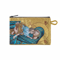 Kantong Rosario Perawan Maria dan Bayi Desain Yesus, Kantung Rosario Tenun Christian