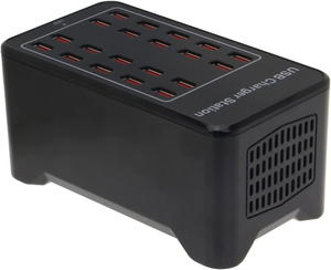 Stazione di ricarica USB intelligente a 20 porte da 20A 100W, <span class=keywords><strong>caricabatterie</strong></span> multi-batteria per ping pong, casa, ufficio, feste, hotel, ristoranti, viaggi - Product Image 6