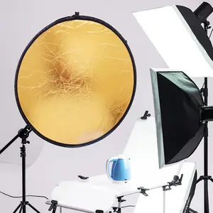 Réflecteur rond portable 5 en 1 de <span class=keywords><strong>80</strong></span> <span class=keywords><strong>cm</strong></span> / 110 <span class=keywords><strong>cm</strong></span> pour la photographie en studio - Product Image 3