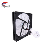 Ventilateur d'ordinateur Ultra-silencieux de 120mm à feuilles transparentes avec lumières, ventilateur de refroidissement à flux axial 120x120x18mm DC 5v 12v 24v 12018