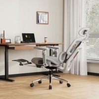 Nouvelle chaise de bureau ergonomique la moins chère, chaise de bureau pivotante à dossier haut en maille, chaise de bureau pour la maison, chaise de bureau avec roulettes, soutien lombaire