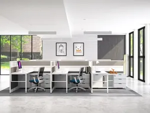 Nhà Máy Bán Hàng Trực Tiếp Văn Phòng Hiện Đại Tủ 120 Độ Bảng Phân Vùng Mở Văn Phòng Phân Vùng Máy Trạm - Product Image 5