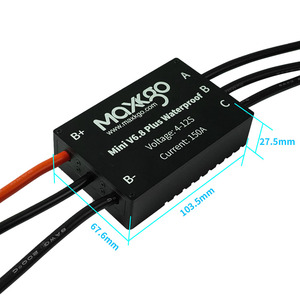 Contrôleur de vitesse électronique (ESC) étanche IP68 Maxkgo Mini FSESC6.8 Plus basé sur VESC6 150A pour Efoil, Ejet, Bateau, <span class=keywords><strong>Esurf</strong></span> - Product Image 6