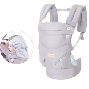 Baby Carrier Ergonomic Soft&Comfortable Carrier With Hood Front&Back