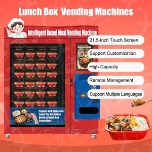 Distributeur automatique de repas chauds de luxe, avec fonction de chauffage par micro-ondes et congélation, acceptant billets, pièces et monnaie, pour repas rapides - Product Image 2