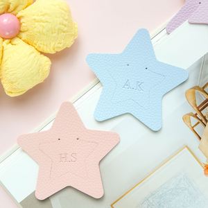 Personalized PU Leather Cute Star Bookmark Custom Initials Mixed Colors Unique Page Marker Corner Reading Education <b>Gifts</b> - Product Image 5