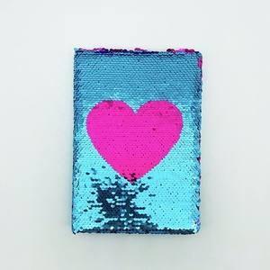 Cuadernos personalizados Diseño en forma de corazón Reversible Lentejuelas Diario Cuaderno para niños - Product Image 4