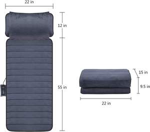 Tragbare elektrische Vibrations massage matratze Elektrische Shiatsu-Bett massage matte - Product Image 5