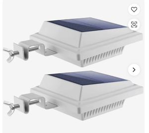 Lámpara Solar para Canalones, 40 LED, Impermeable IP65, Regulable, para Exteriores, Vallas, Caminos, con Abrazadera de Montaje, Iluminación de Jardín - Product Image 1