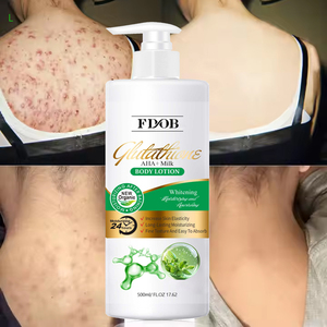 Lotion corporelle végane biologique à la vitamine C hydratante pour peaux sèches, blanchissante pour tout le <span class=keywords><strong>corps</strong></span>, à base de plantes, 500 ml - Product Image 2