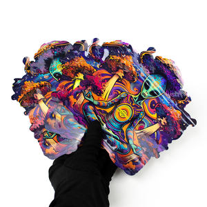 3.5 Gram Special Shape Waterproof Mylar <b>Bags</b> <b>Heat</b> <b>Seal</b> Zipper Custom Die Cut 3.5G-28G Sizes Window Box for Smoking Package TB1 - Product Image 6