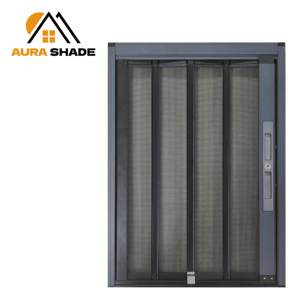 New Model Diamond Mesh Folding <strong>Door</strong> - Anti-theft and Mosquito-proof Window <strong>Screen</strong> <strong>Door</strong> Lockable No-Drill Invisible Lock - Product Image 3