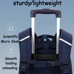 Sac <span class=keywords><strong>à</strong></span> dos <span class=keywords><strong>à</strong></span> roulettes de haute qualité pour filles et garçons, <span class=keywords><strong>cartable</strong></span> <span class=keywords><strong>à</strong></span> roulettes pour enfants avec dessin animé, sacs d'école <span class=keywords><strong>à</strong></span> roulettes détachables et imperméables pour étudiants - Product Image 4