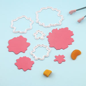 4PC Nouveau moule en plastique de simulation de <span class=keywords><strong>pivoine</strong></span> pour la cuisson de gâteaux et le pain à la vapeur Set d'outils de décoration de cuisine avec <span class=keywords><strong>emporte</strong></span>-pièces - Product Image 3