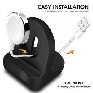 แท่นชาร์จซิลิโคนสำหรับ Apple Watch Series 7 6 <span class=keywords><strong>5</strong></span> 4 3 2 1 SE <span class=keywords><strong>applewatch</strong></span> แท่นชาร์จอุปกรณ์เสริมที่วางตั้งโต๊ะ - Product Image 3