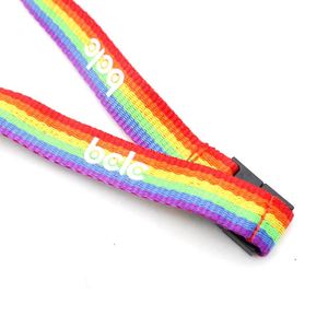 Sangles de téléphone portable QM Rainbow, impression sérigraphique, cordons de cou pour clés, porte-carte d'identité, cordon en polyester coloré - Product Image 3