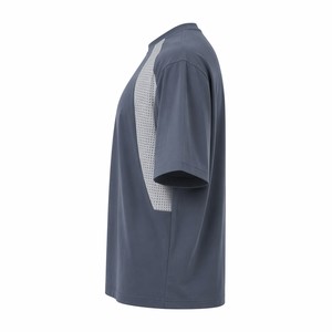 Kaos Katun Oversize dengan Panel Mesh, 100% Katun, Bernapas, Kasual, OEM Grosir Streetwear - Product Image 4