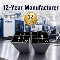 Pieds de meubles en plastique noir durables de fabrication professionnelle avec plusieurs fonctions