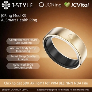 JCRing X3 Bague connectée <span class=keywords><strong>brevet</strong></span>ée 5ATM CFDA CE FCC Reach pour <span class=keywords><strong>l</strong></span>'exercice physique, avec données d'historique d'activité, estimation du VO2Max, solution de fitness en gros - Product Image 1