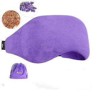 Mascarilla para dormir ponderada con aromaterapia de lavanda para ojos secos Mascarilla para dormir para hombres y mujeres Mascarilla para cubrir los ojos de terapia fría y caliente - Product Image 1