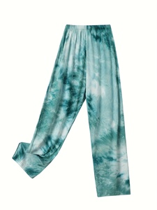 Set Pigiama Donna Personalizzato Tie-Dye Manica Lunga Collo Tondo Maglietta e Pantaloni <span class=keywords><strong>Taglie</strong></span> <span class=keywords><strong>Forti</strong></span> Alla Moda Casual Morbido Completo <span class=keywords><strong>da</strong></span> <span class=keywords><strong>Notte</strong></span> - Product Image 5