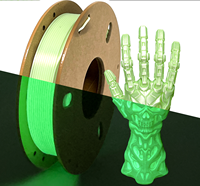 [0,25 kg] Filament PLA Luminescent 250g 1,75 mm Soie Arc-en-ciel Haute Vitesse, Couleurs Visibles de Jour pour Impression 3D