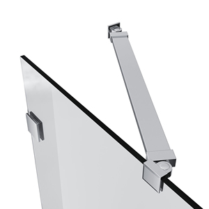<span class=keywords><strong>Mampara</strong></span> de <span class=keywords><strong>Ducha</strong></span> Sally para Baño, sin Marco, con Bisagras, Vidrio con Nano Recubrimiento, 48x72 Pulgadas, con Barra de Soporte - Product Image 4