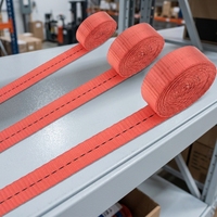 Sangle de fixation pour camion en PP/PET/PES, sangle tressée en polyester pour cargaison, attache à cliquet, haute résistance à la traction, résistance à la rupture de 800 kg