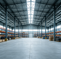 Structure en acier lourd pour entrepôt, bâtiment préfabriqué à ossature métallique industrielle, acier au carbone Q235B/Q355B SYLY