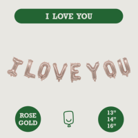 Banderole Ballon Aluminium I Love You Je Taime Fabricant Personnalisé OEM Mylar Usine Auditée FAMA BSCI