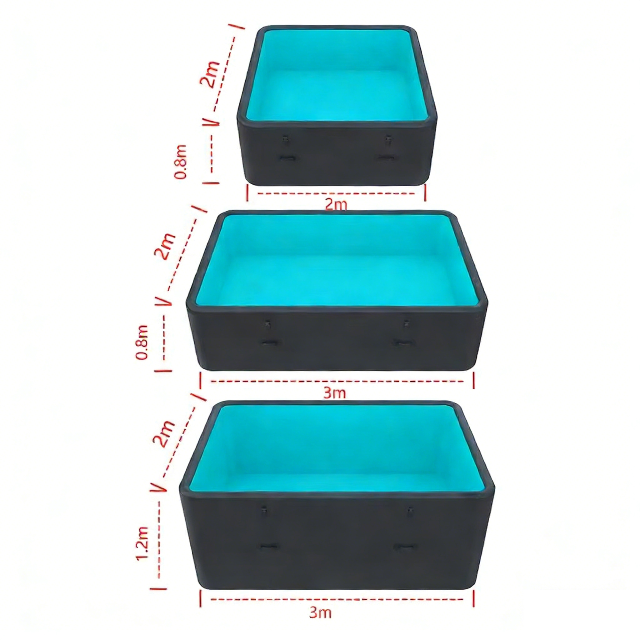 Custom Size Drop DWF Factory Direct Outdoor Inflatable Swimming Pool 4/6/8 Person Filter Portable Water Pool Piscine Gonflable