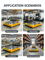 Robot de manutention AGV omnidirectionnel pour charges lourdes de 10 à 100 tonnes, chariot de transfert électrique à navigation VSLAM pour usine intelligente