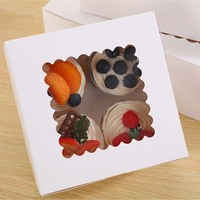 Caja para Empacar Cupcakes con Capacidad para Dos Cupcakes, Divisores Elevados, Portátil, Material de Grado Alimenticio, Caja Completa