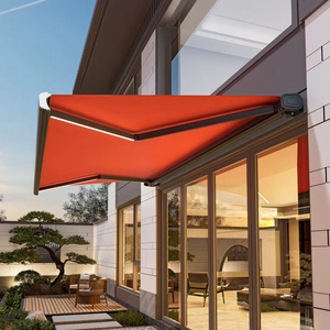 Pergola Jardin Terrasse Alliage d'aluminium Extérieur Wawning Électrique Intelligent Réglable Pliant Rétractable Auvent Extérieur - Product Image 5