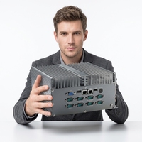 Mini PC industriel sans ventilateur Intel I5-3340M, 2 ports LAN, 10 ports COM, large plage de température, CE RoHS, IPC pour l'automatisation à l'extrémité