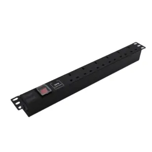 1U 6way industry the UK PDU 6 socket with on off switch