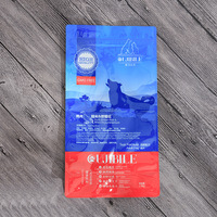 Sachet d'emballage alimentaire pour animaux de compagnie à 8 soudures latérales, avec fermeture éclair, imprimé sur mesure, à soufflet, pour nourriture pour chiens et chats, fournisseur de sacs en aluminium