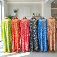 Nouvelles robes décontractées ethniques africaines pour femmes, col rond, robe maxi Dashiki ornée de diamants