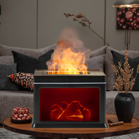 Nouveau produit Portable Mini Modem de table 3D décor électrique Fine qualité flamme Vintage cheminée diffuseur d'arôme