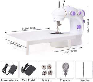 <span class=keywords><strong>Machine</strong></span> à <span class=keywords><strong>Coudre</strong></span> Mini Électrique Portable <span class=keywords><strong>pour</strong></span> Débutants, Utilisation de Couture Domestique, avec Table d'Extension et Lumière, Offre Exceptionnelle - Product Image 2
