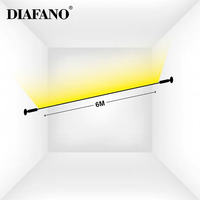 DIAFANO Skyline Profil linéaire Haut et Bas Lumière 360 Rotation Découpable En Acier Skyline Linéaire COB Led Strip Lights