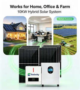 ระบบจัดเก็บพลังงานแสงอาทิตย์แบบไฮบริด ESSLUCKY ชุดสมบูรณ์ 10Kw 15Kw 20Kw 30KW สำหรับบ้าน ระบบออลอินวันแบบออฟกริด - Product Image 3