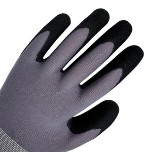 Gants de travail en nitrile microfoam sablé 15 jauges, compatibles écran tactile, coque en nylon, certifiés CE EN388 4131, pour l'assemblage en entrepôt - Product Image 4